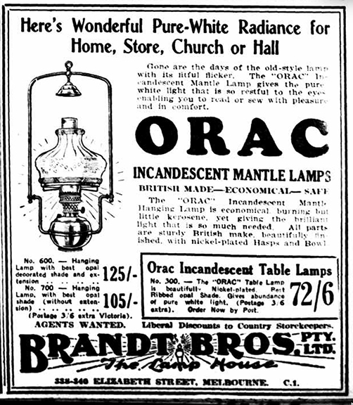 ORAC hanging lamp ad